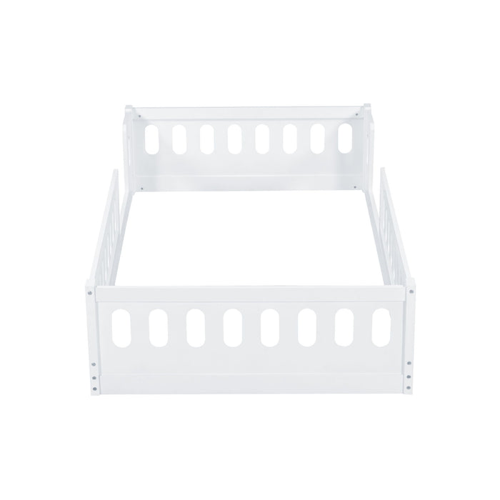 Platform Bed With Guardrail