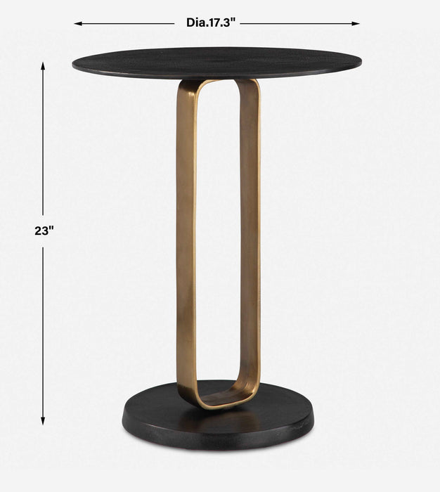 Aperture - Accent Table - Brass