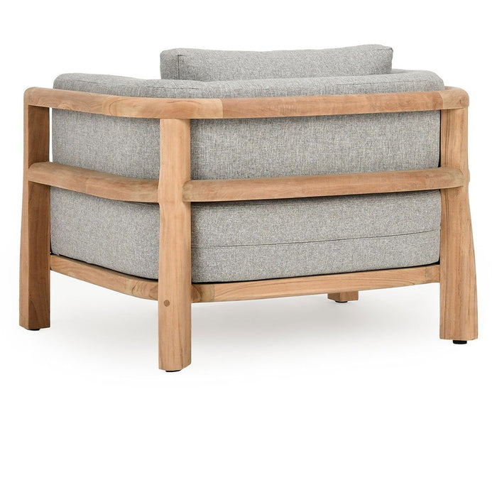 Aston - Outdoor Accent Chair - Natural / Gray