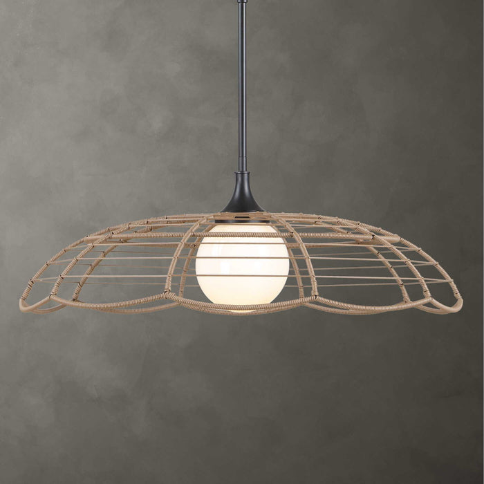 Lakeside - Indoor-Outdoor 1 Light Pendant - Black