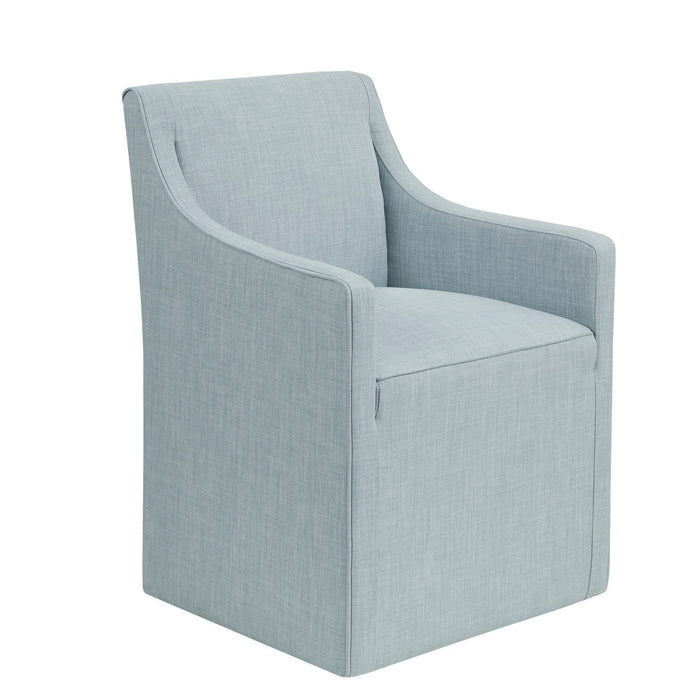 Traditional Skirted Dining Arm Chair