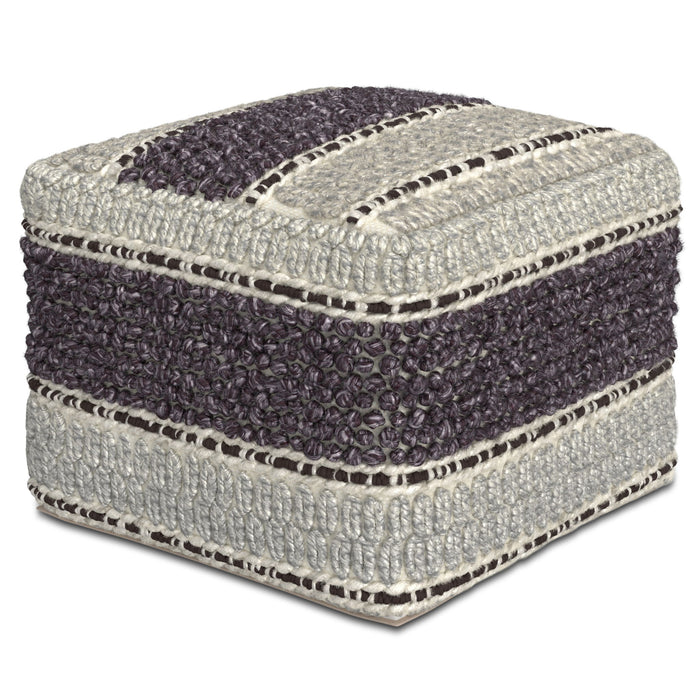 Grady - Handcrafted Square Pouf