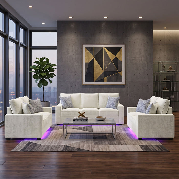 Rita - Living Room Set With LED
