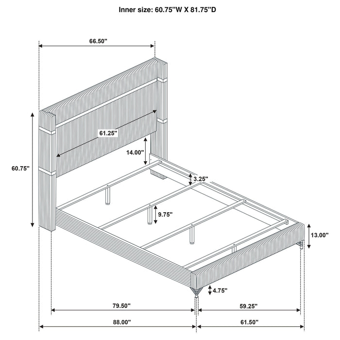 Malcolm - Bedroom Set With Wingback Design