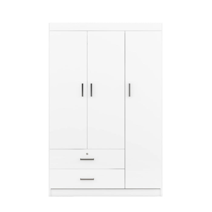 3 Door Wardrobe With 2 Drawers