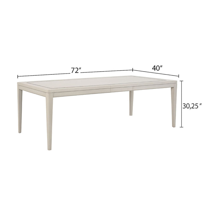 Popea Table Expandable Dining Table - Vanilla White — Pope Furniture