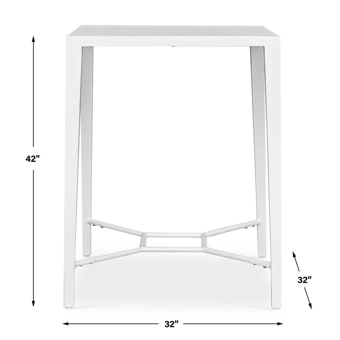 Montellano - Outdoor Bar Table - White