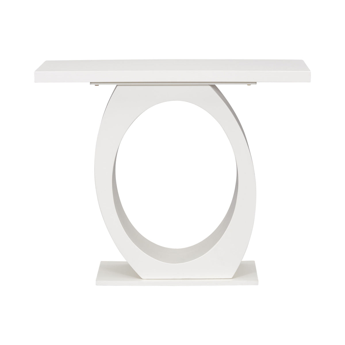Console Table With Oval Base And Reinforced Bottom Plate — Pope Furniture