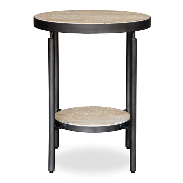 Dauntless - Side Table - Travertine