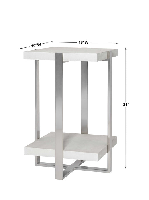 Arnaut - Accent Table - White
