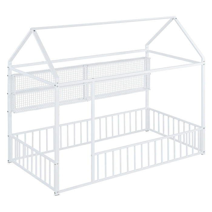 House Frame With Fence And Shelves