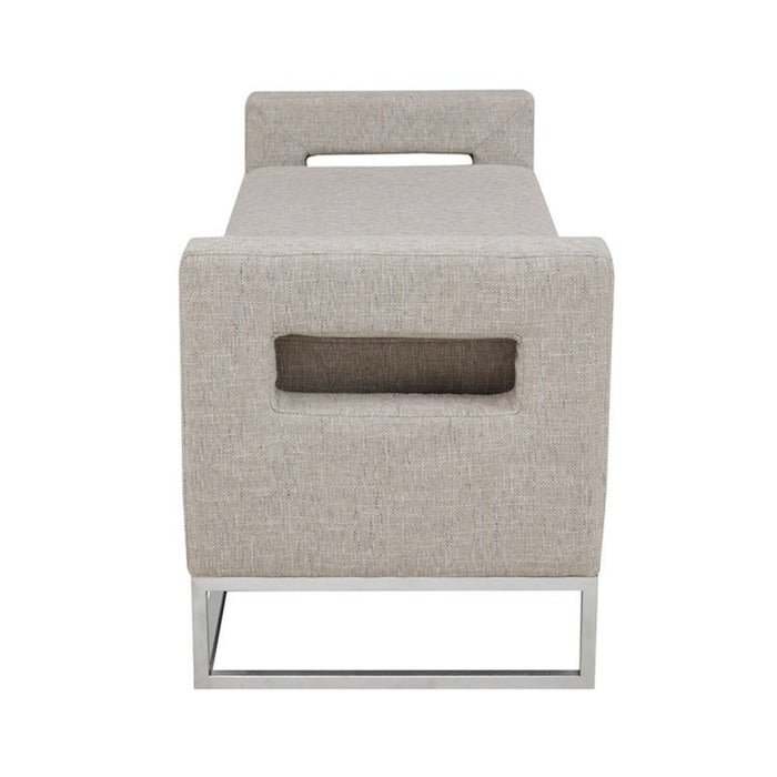 Crawford - Soft Close Storage Bench With Open Sides - Gray