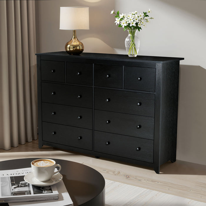 10 Drawer Dresser For Bedroom Ample Storage
