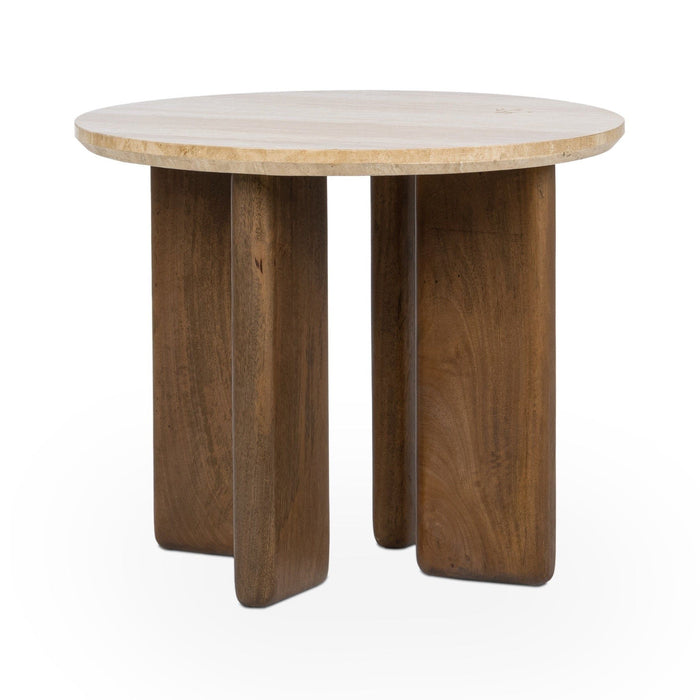 Idella - Travertine Round Table