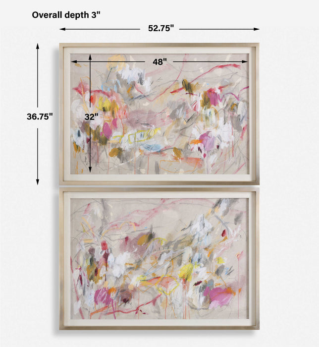 Metropolitan Rush - Abstract Prints (Set of 2)
