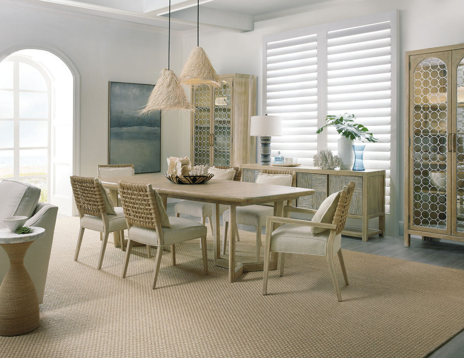 Surfrider - Woven Back Arm Chair (Set of 2) - Beige / Light Brown