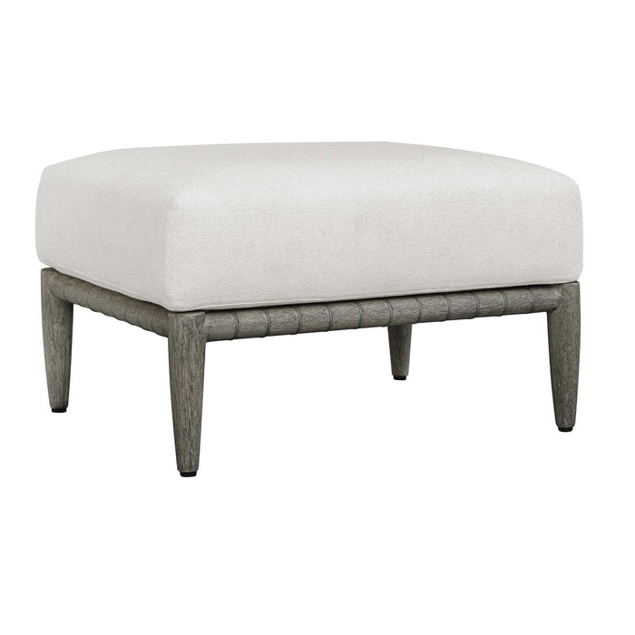 Borneo - Cushion Outdoor Ottoman - White