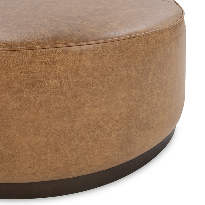 Clair - Leather Round Table