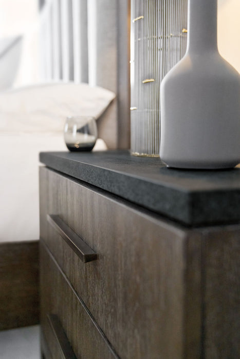 Miramar Aventura - San Marcos Stone Top Nightstand - Dark Gray