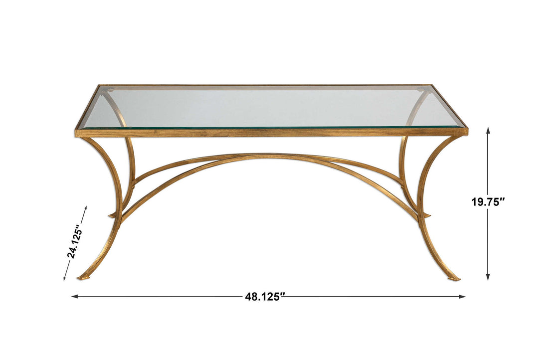 Alayna - Coffee Table - Gold