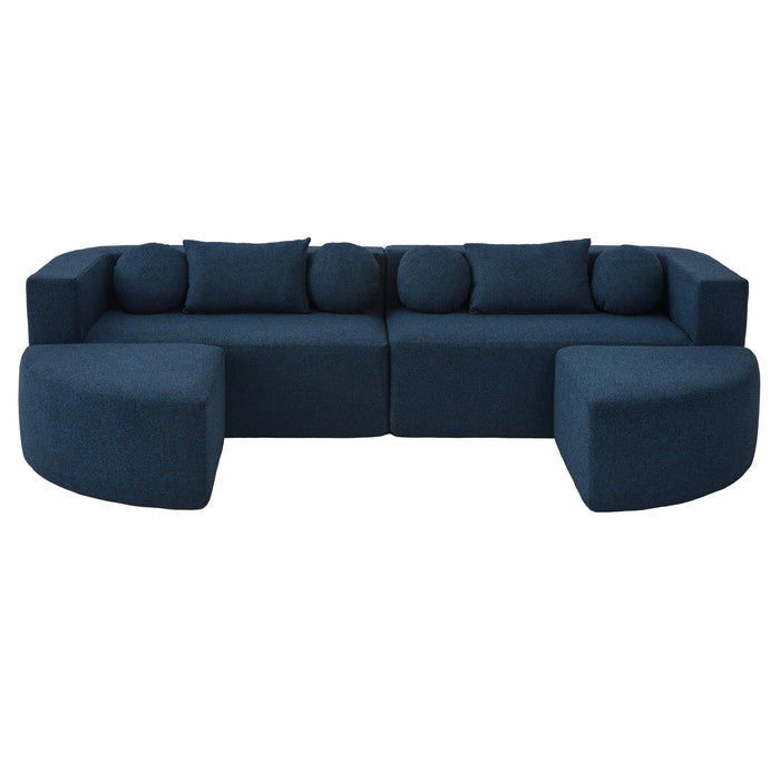 Boneless - Couch Modular Sectional Sofa With Deep Seating And Curved Design