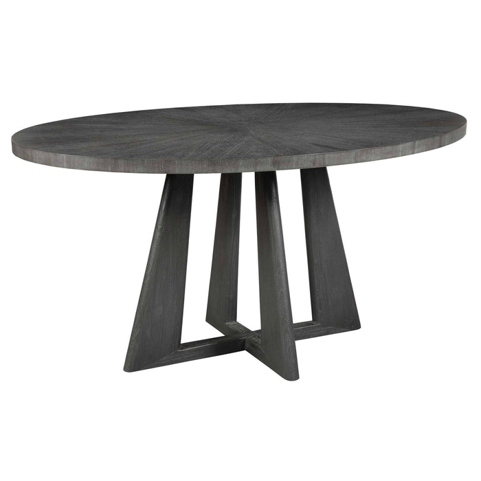 Pulsar - Round Walnut Dining Table - Gray