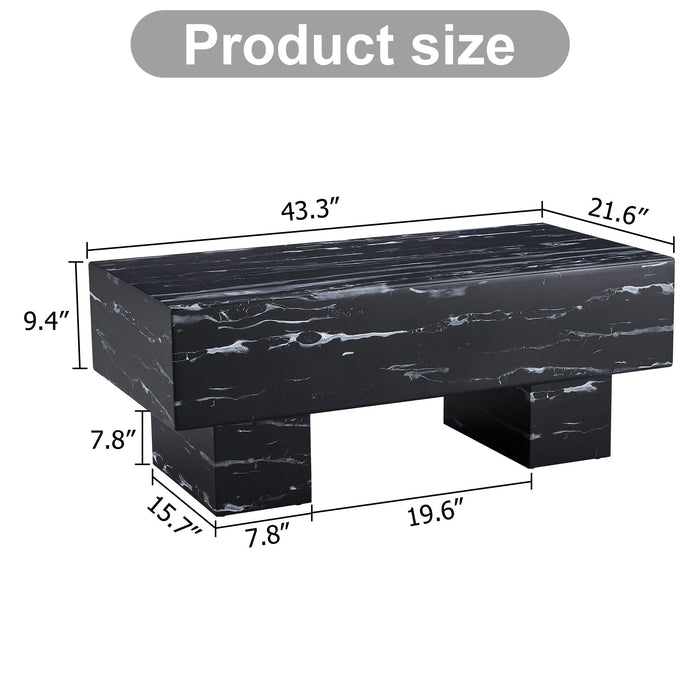 Modern Simple Marble Texture Coffee Table