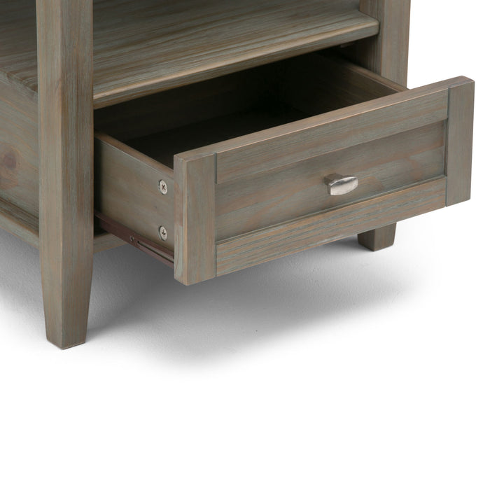 Warm Shaker - End Table - Distressed Gray