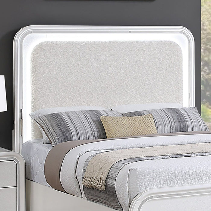 Bedroom Sets With LED Lights And Panel Headboard