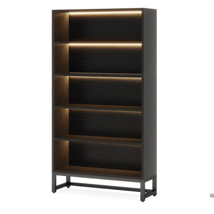 5 Tier Heavy Duty Bookshelf For Living Room