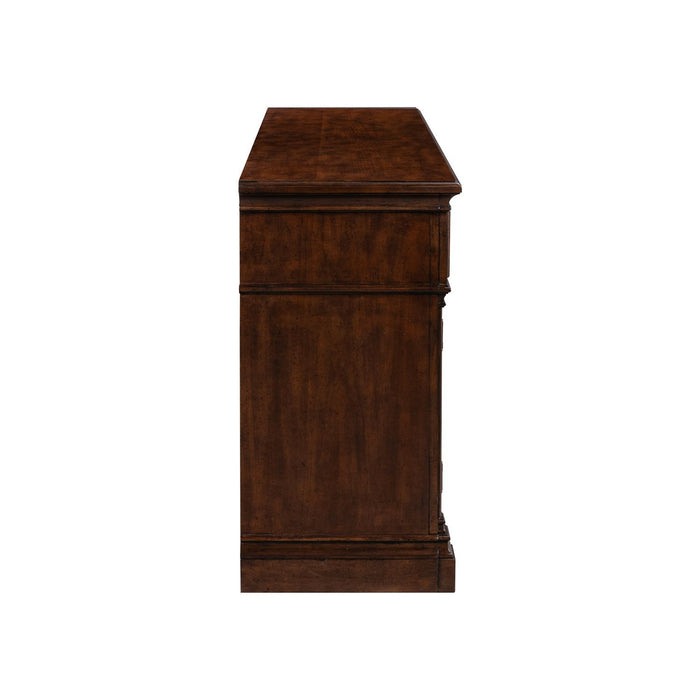 Fireplace TV Consoles - 84" Fireplace TV Console FTS - Brown