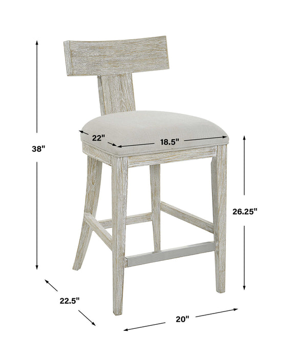 Idris - Counter Stool - White
