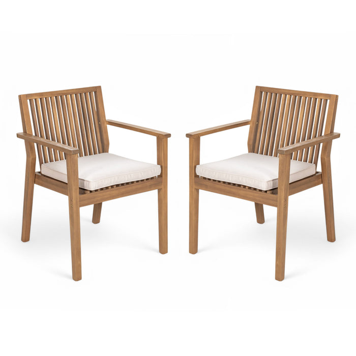 Patio Dining Chair, Comfortable Waterproof Seating (Set of 2)