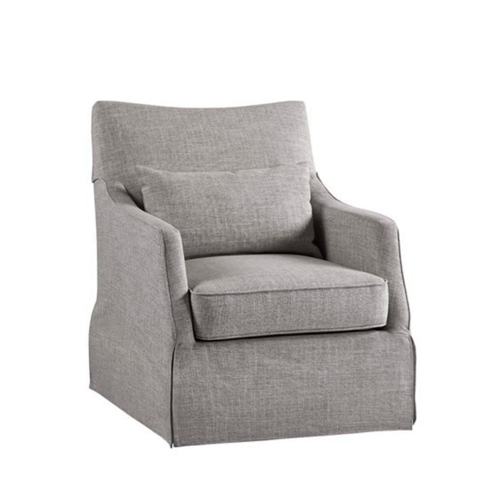 Traditional Design London Skirted Swivel Chair
