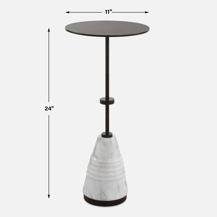 Kincaid - Metal Drink Table - White