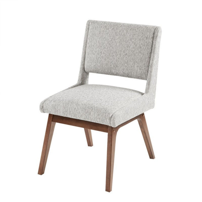 Boomerang - Dining Side Chair With Upholstered Cushions (Set of 2) - Light Gray