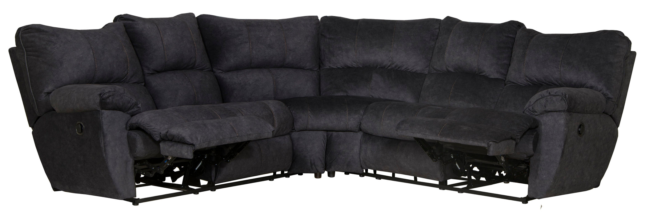 Shane - 2 Piece Reclining Sectional - Smoke