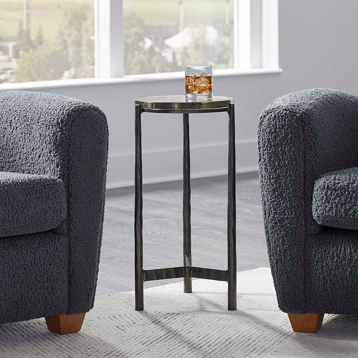 Eternity - Iron & Glass Accent Table