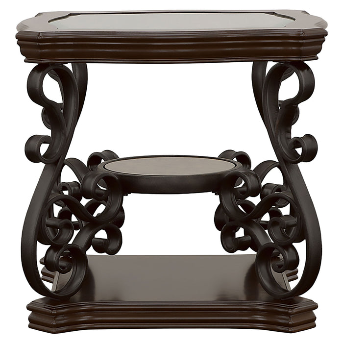 Popea Table Bianca - 2 Shelf Table — Pope Furniture