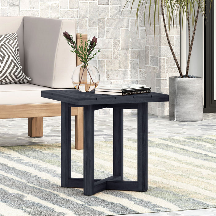 Ella - Square Side Table With Cross Stretcher Base