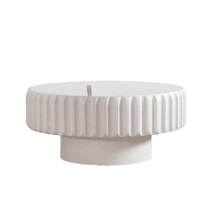 Fluted Storage Table With Lift Off Lid
