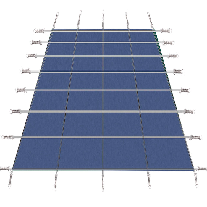 Inground Rectangle Winter Safety Pool Cover, Solid Safety