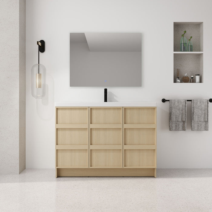Freestanding Bathroom Vanity With Sink & 2 Soft Close Cabinet Doors