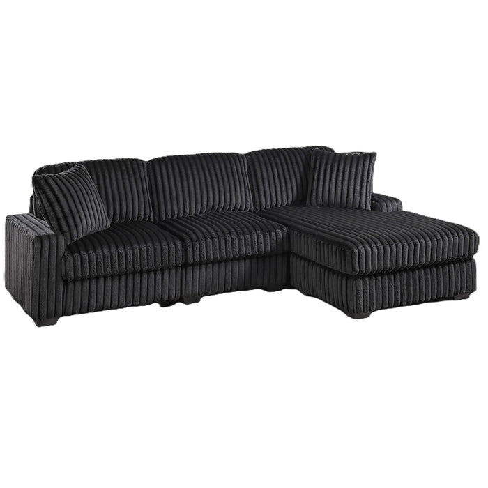 Sectional Sofa Set With Reversible Chaise, Living Room Furniture