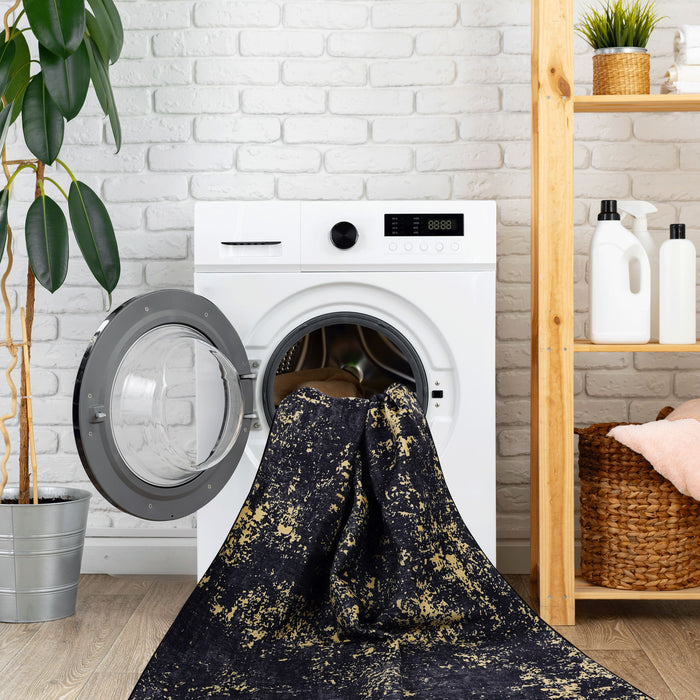 Maval - Abstract Washable Area Rug