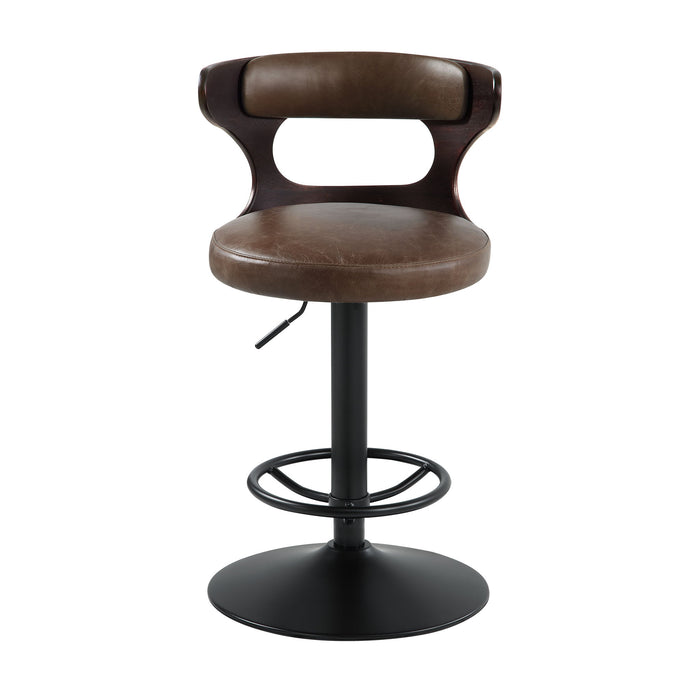 Saba - Adjustable Stool With Swivel - Brown