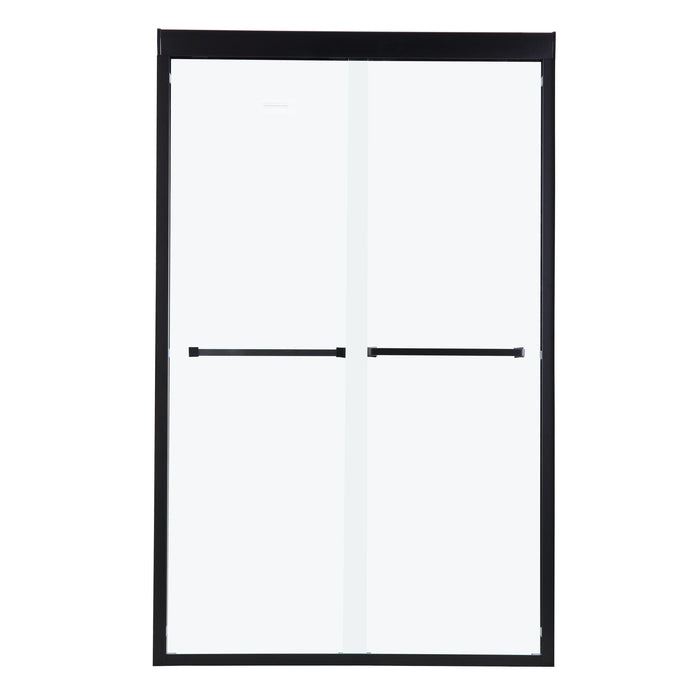 Modern Double Sliding Shower Enclosure, Tempered Glass