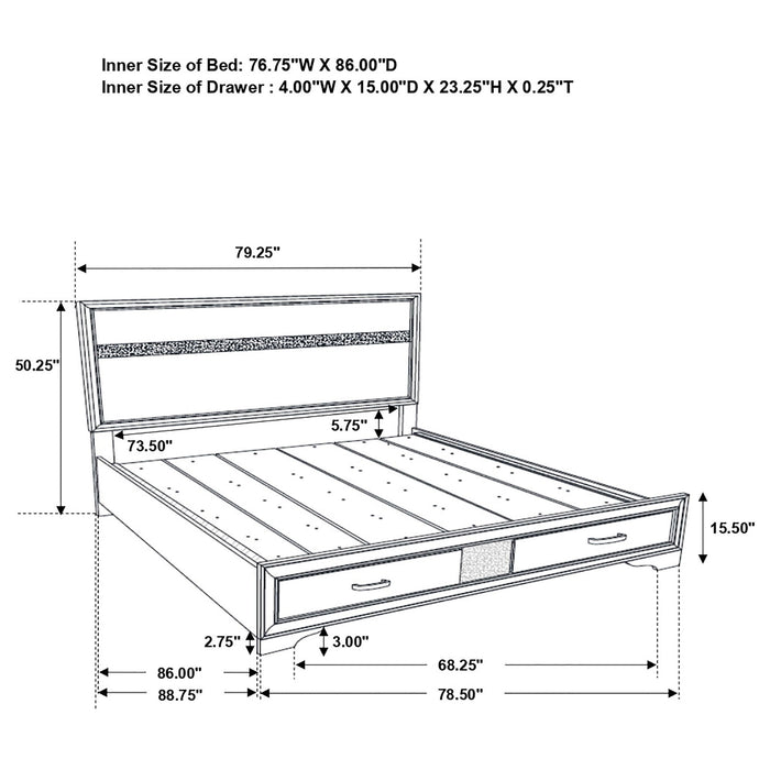 Corbin - Glittering Bedroom Set