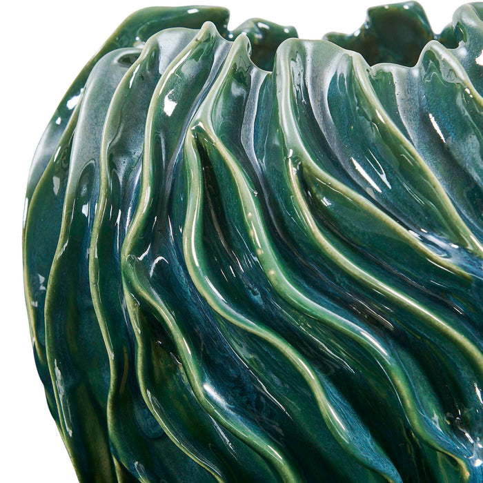Veridian Ridge - Indoor-Outdoor Vases (Set of 2) - Green