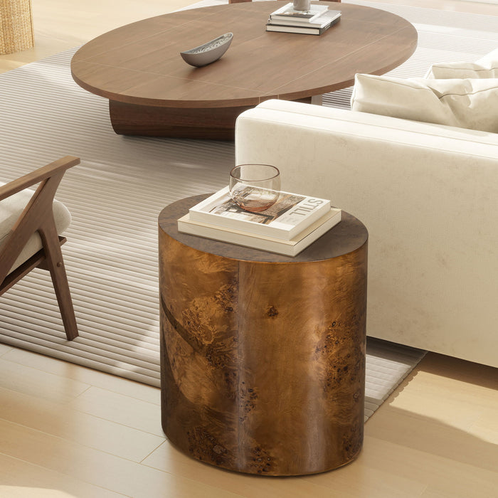 Popea Table Nebula - Accent Oval Pillar Side Table — Pope Furniture